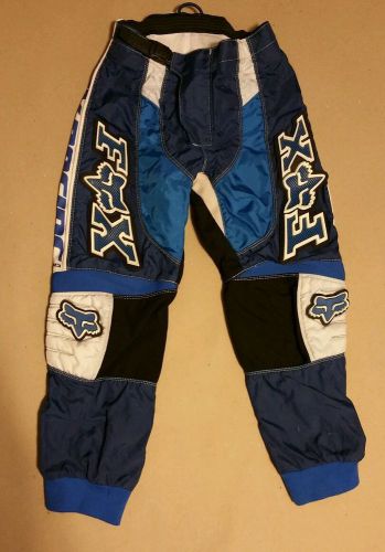 Fox racing motorcycle 180 atv pants kids sz 10 /26