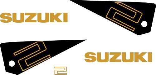 New suzuki outboard decal kit ski fish boat 2hp set