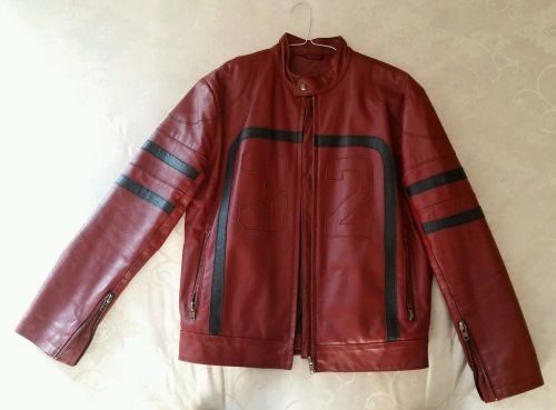 Leather motorcycle jacket