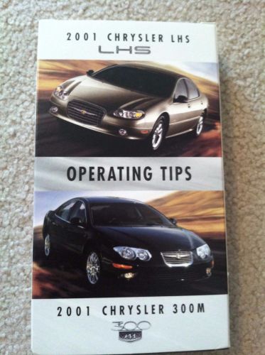 2001 chrysler lhs operating tips 300 300m vhs