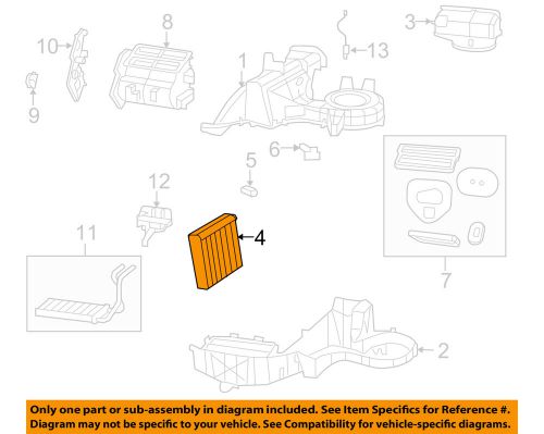 Chrysler oem-a/c evaporator core 68003994ac