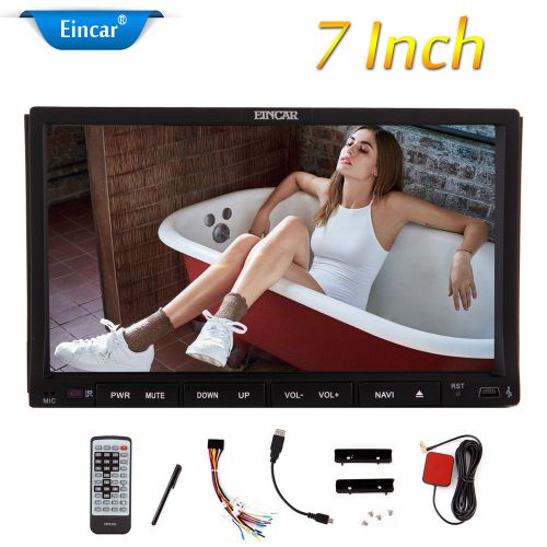 Eincar 7&#034; capacitive in dash stereo 2 din gps car dvd player bluetooth radio+cam