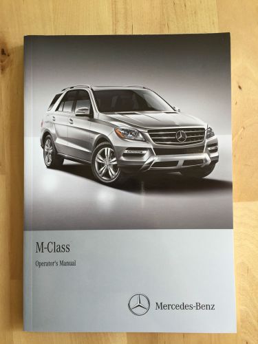 New mercedes english owner&#039;s manual ml350 bt, ml550 &amp; ml63 amg 4 matic 2012-15