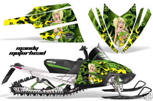 Amr sled sticker decal wrap kit m8 m7 arctic cat m series crossfire graphics mdy