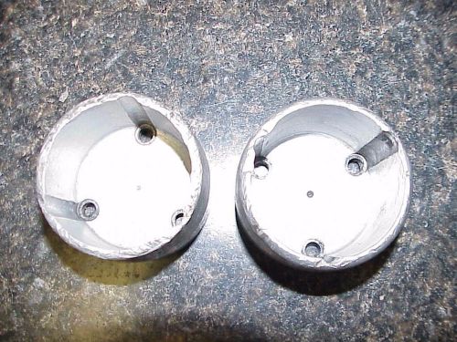 2 speedway engineering aluminum axle caps fit 5x5 drive plates nascar arca imca