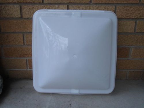 Rv camper horse trailer roof vent  lid 14x14 new  white oem ventline replacement