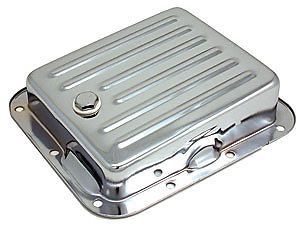 Wysco chrome ford c4 finned transmission pan p/n wa9514