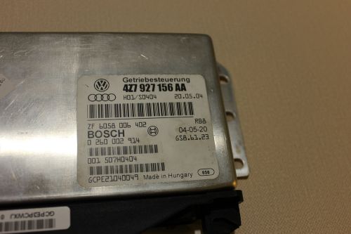 05&#039; audi allroad 4.2 automatic transmission computer module tcu tcm 4z7927156aa