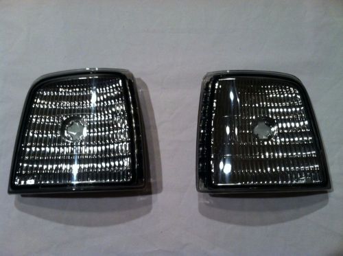 92 93 94 95 96 97 ford f150/250/350 pickup corner lights right/left chrome/smoke