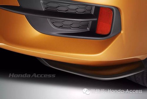 Genuine honda access rear lip splitter spoiler 10th gen civic sedan fc 2016+