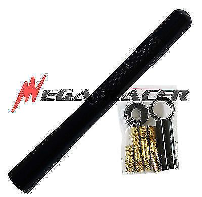 Pontiac jdm short black 5in/127mm carbon fiber #c25b oem screw type antenna