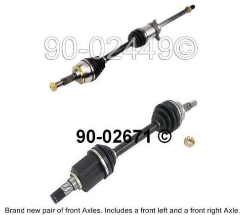 Pair new front right &amp; left cv drive axle shaft assembly for nissan murano