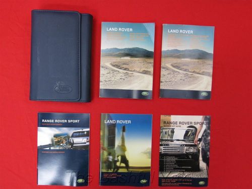 2007 land rover range rover owners manual with case &amp; nav book