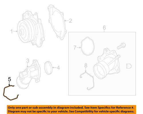 Mercedes mercedes-benz oem 10-15 gl350 water pump-thermostat spring 0009930802