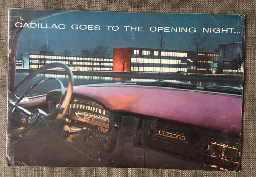 1956 cadillac sales brochure - vintage  - foldout style