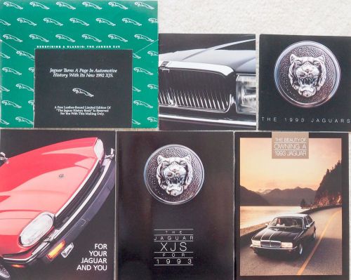 5 vintage 1992 1993 jaguar xj xj6 sedan xjs xjs car sales dealer brochures usa