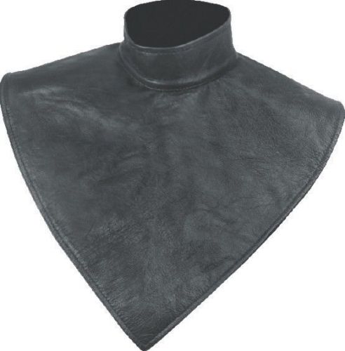 100% leather fleece lined motorcycle neck warmer - one size fits most