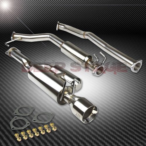 J2 honda civic si fa5 sedan catback exhaust hi-power muffler 4.5&#034;rolled tip+bolt