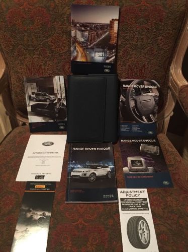 2013 land rover evoque oem owners manual navigation complete set free ship 