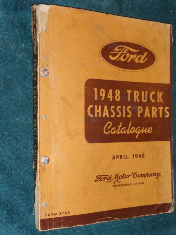 1948 ford truck chassis parts catalog / parts book / parts manual / orig!!!