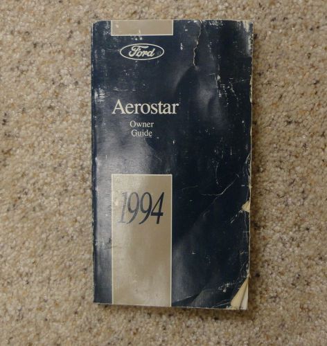 1994 ford aerostar owner manual