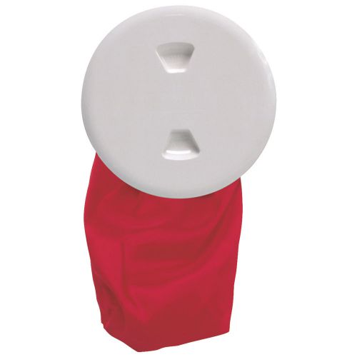 Beckson 5 stowaway deck plate white with 12 bag 5.5 cutout