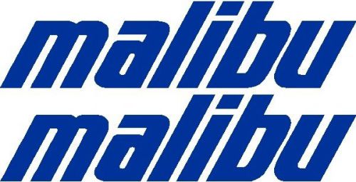 27&#034; custom malibu - boat decal sticker - pair - l@@k!