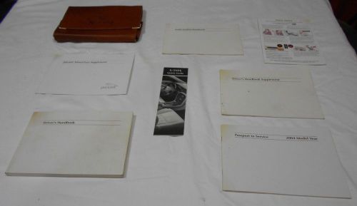 2004 jaguar s-type owner manual 9/pc.set &amp; brown jaguar s-type factory case