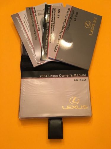 One oem 2004 lexus ls430 owners manual set with lexus case