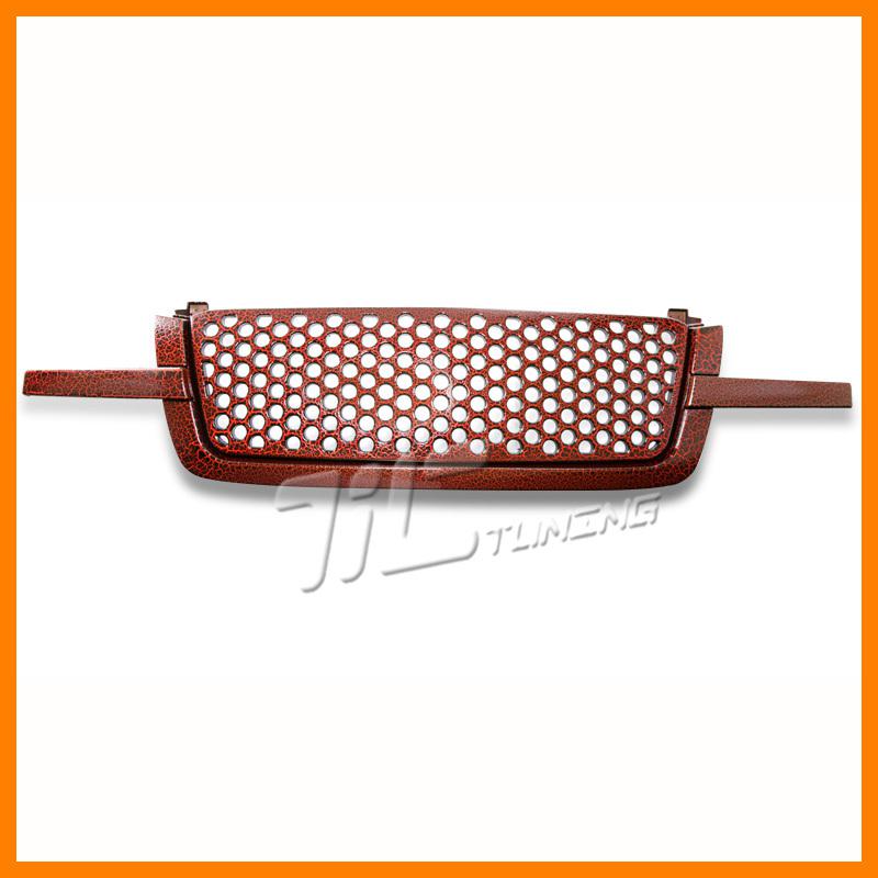 2003-2005 silverado red black front grille grill leopard skin pattern avalanche