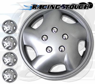 4pcs set 14" inches metallic silver hubcaps wheel cover rim skin hub cap #852