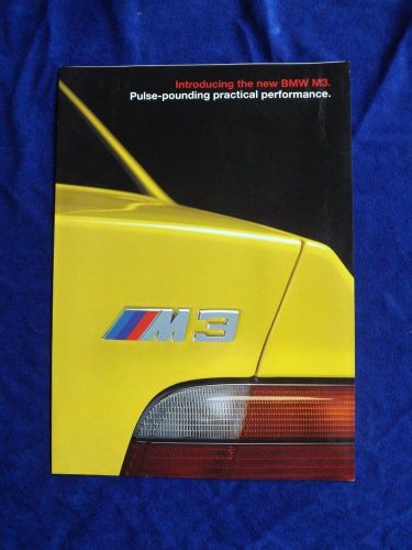 Bmw m3 car sale brochure information catalogue 1993 fold out