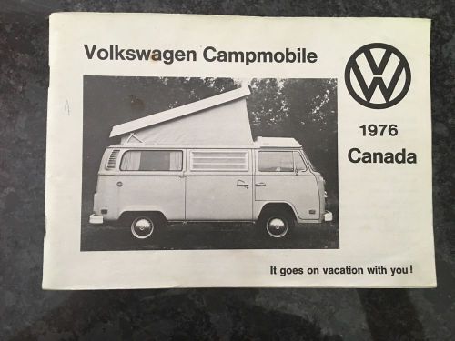 1976 vw campmobile owner&#039;s manual