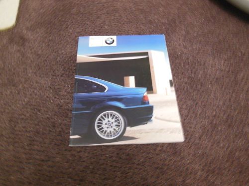 2001 bmw 3-series 325ci 330ci coupe sales brochure from bmw car dealership