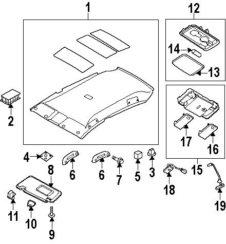 Nissan\infiniti 25380ed000 genuine oem trunk lid switch