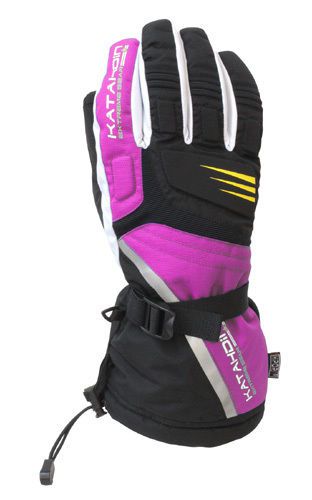 Katahdin cyclone pink waterproof cold weather atv snow sports snowmobile glove