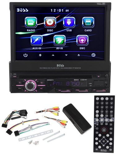 Boss bv9977 7&#034; car dvd/mp3/cd am/fm player receiver w/usb, sd, detachable panel