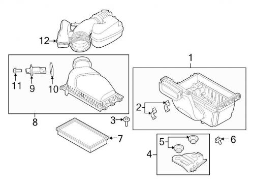 Ford oem air filter housing screw n808944s424 image 6