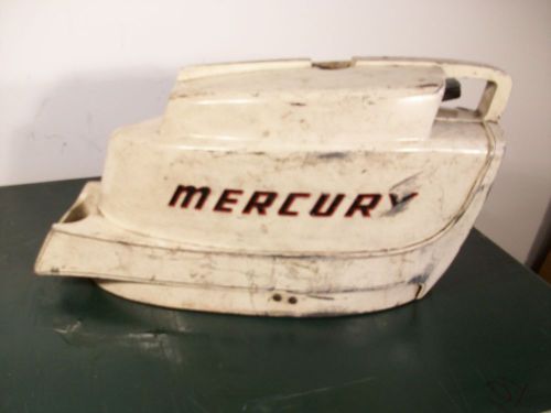 1960 mercury &#034;merc100&#034; ten-horsepower outboard motor shroud &amp; pullstarter