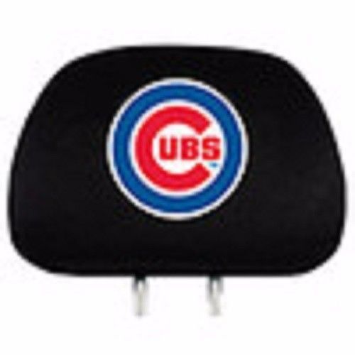 Chicago cubs baseball head rests 2 car auto truck suv parts ball decor drive fan