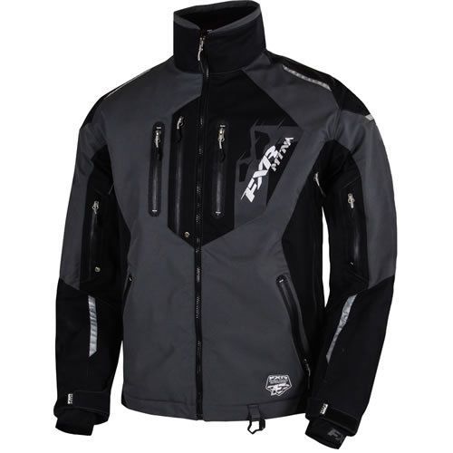 Fxr racing tactic air men&#039;s snowmobile jacket grey/black charcoal m