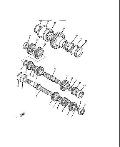 Yamaha motorcycle gear 2nd wheel 30t 4km172110000 4km-17211-00-00 new $130