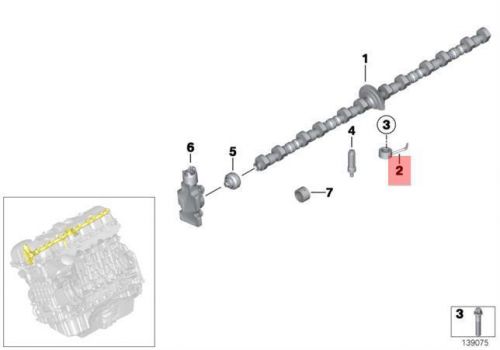 Genuine bmw e60 e60n e61 e61n e63 e63n oil spraying nozzle oem 11377519544