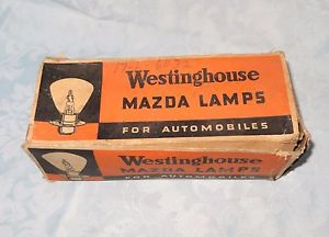 Vintage westinghouse mazda lamps for automobiles w/box set of 10