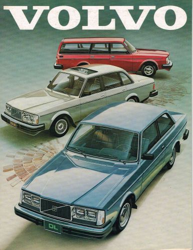 1981 volvo brochure / catalog with specifications:gle,bertone,glt,dl,gl,turbo,