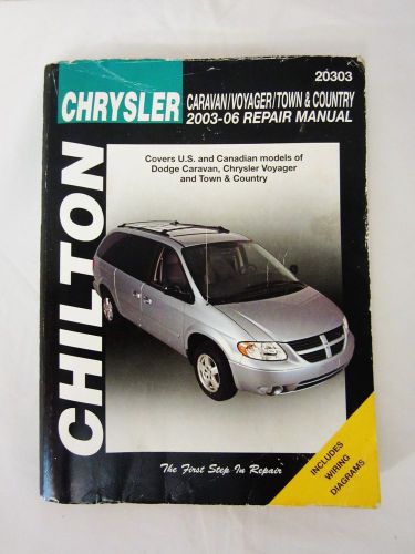 Chilton chrysler repair manual 20303 caravan voyager town &amp; country 2003-20069