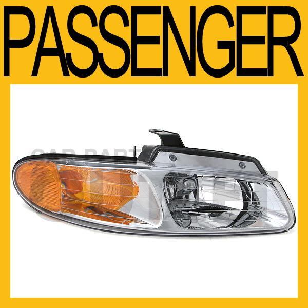 00 caravan voyager town country head light lamp assembly left l/h w/o drl