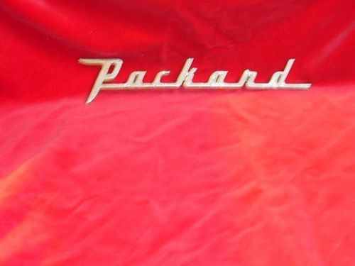 Packard chrome script nos 1953 trunk lid