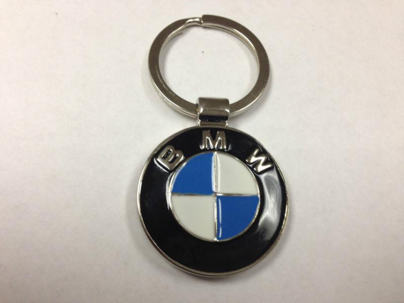 Bmw key ring chain logo keychain blue white black badge emblem - us seller