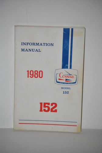 Vintage cessna model 152 1980 information manual